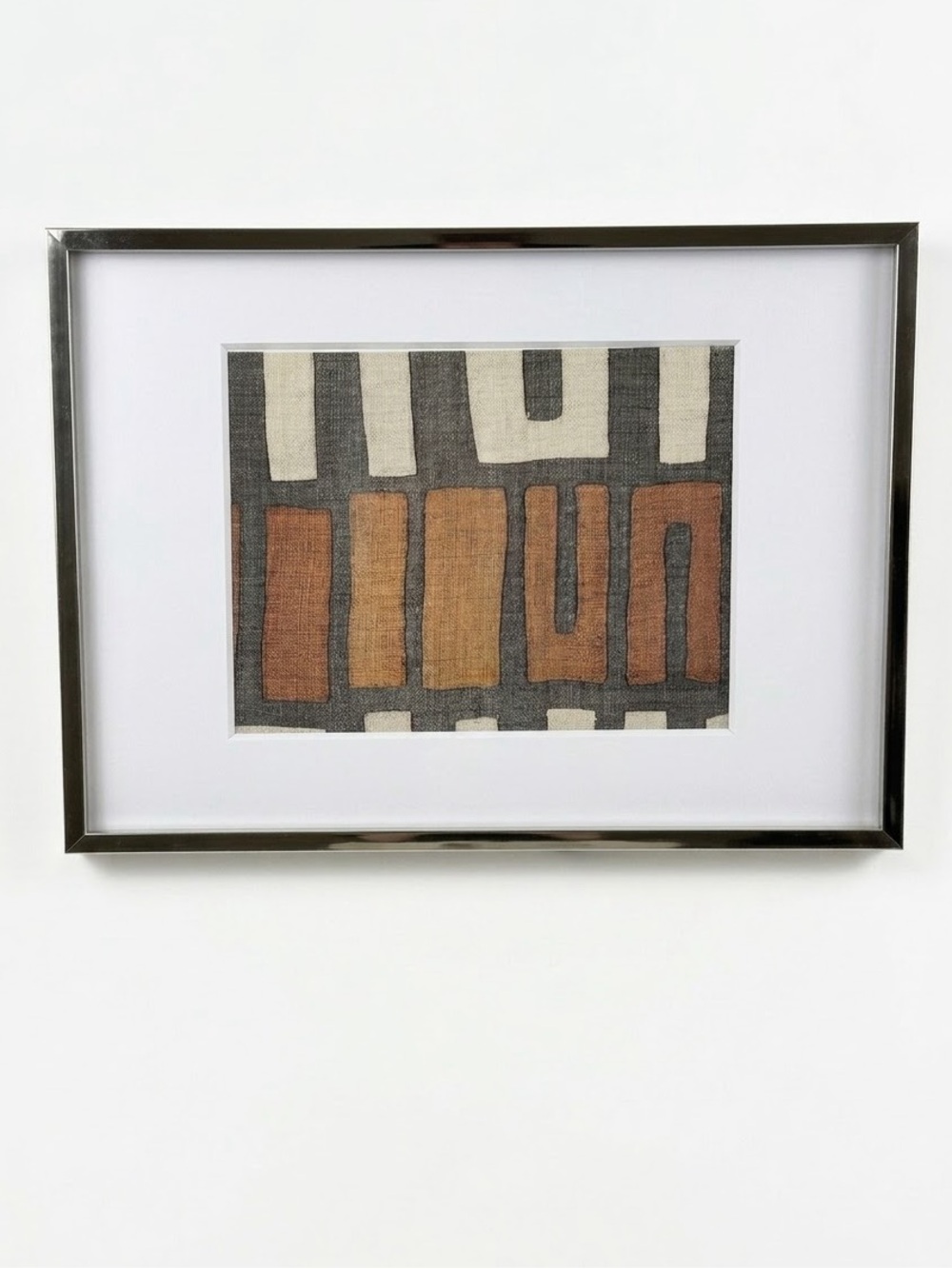 West Elm Polished Nickel Metal Frame 12x16 Wall Art Photo Frame w/ Mats